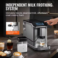 Fully Automatic Espresso Machine Cappuccino Latte Machine 6 Cups Silver Color Espresso Machine with 20 Bar Super