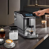 Fully Automatic Espresso Machine Cappuccino Latte Machine 6 Cups Silver Color Espresso Machine with 20 Bar Super