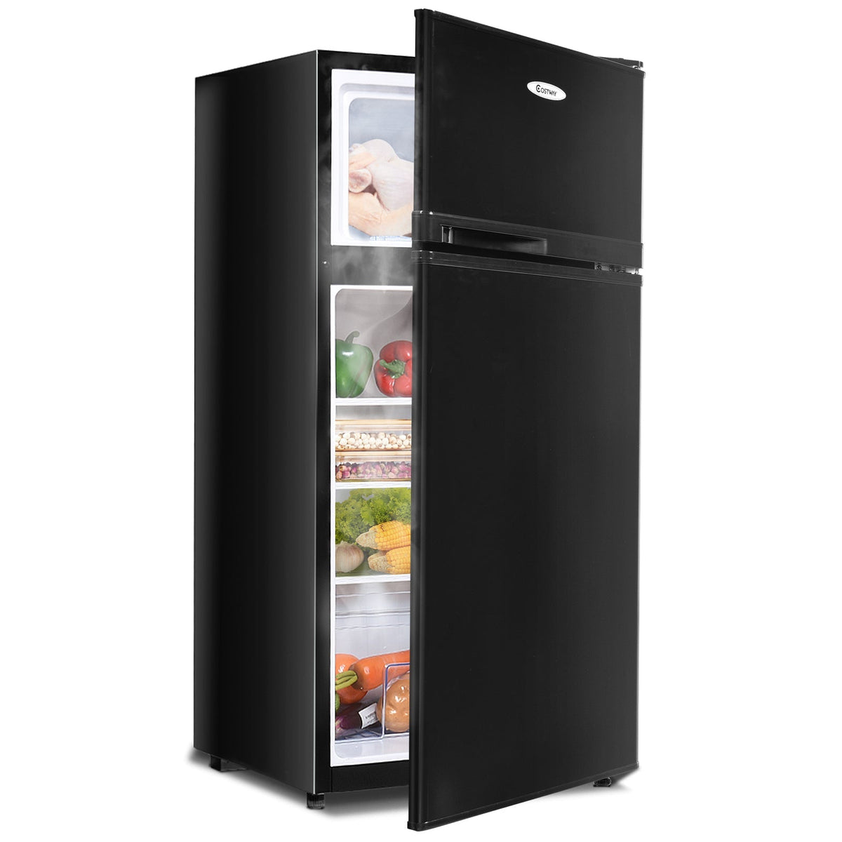 2 Doors Cold-rolled Sheet Compact Refrigerator