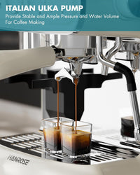 Espresso Machine with Grinder, 20 Bar Espresso Machine with Milk Frother Steam Wand, Espresso Machines for Home, Expresso Coffee Machines Professional, Cappuccino Latte Machine