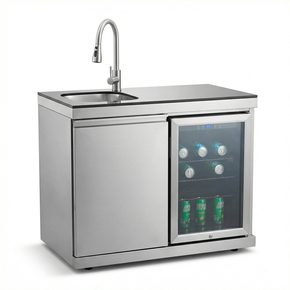 Sink and Fridge Combo for Outdoor Kitchen