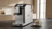 Fully Automatic Espresso Machine Cappuccino Latte Machine 6 Cups Silver Color Espresso Machine with 20 Bar Super — Lifestyle