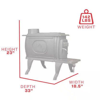 Logwood 900 Sq. Ft. 2020 EPA Certified Cast Iron Wood-Burning Stove