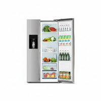 French Door Refrigerator with Side Freezer, Nugget and Cube Ice Maker, Adjustable Thermostat, 20 Cu. Ft., Stainless Steel