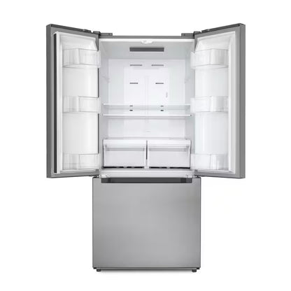 30 In. 18.5 Cu. Ft. Stainless Steel French Door Refrigerator