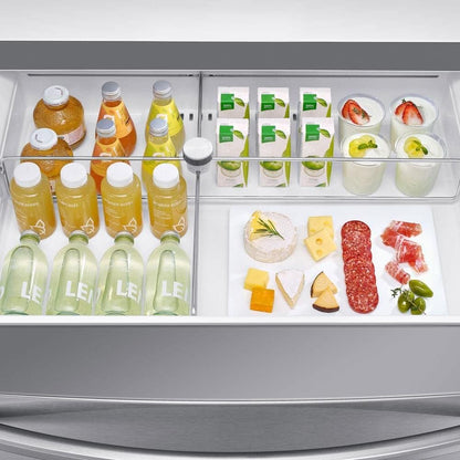 Samsung 28 Cu. Ft. 4-Door French Door Smart Refrigerator with Flexzone Drawer, Stainless Steel, RF28R7201SR/AA