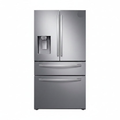 Samsung 28 Cu. Ft. 4-Door French Door Smart Refrigerator with Flexzone Drawer, Stainless Steel, RF28R7201SR/AA